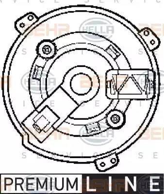 BEHR HELLA Service 8EW 009 159-531 - Ventilatore abitacolo www.autoricambit.com