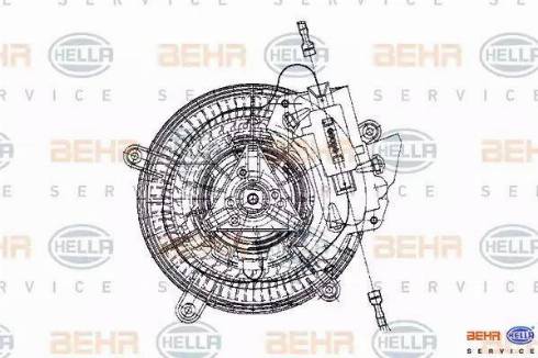 BEHR HELLA Service 8EW 009 159-301 - Ventilatore abitacolo www.autoricambit.com