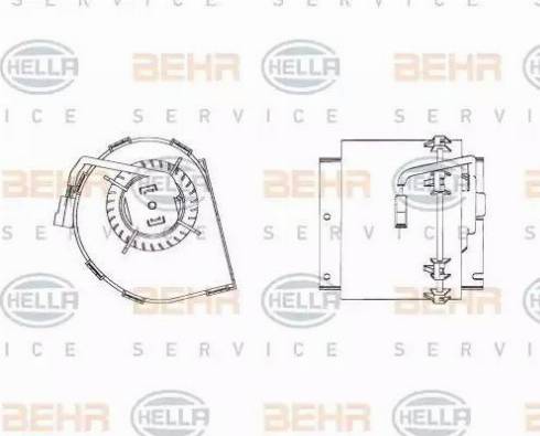 BEHR HELLA Service 8EW 009 158-511 - Ventilatore abitacolo www.autoricambit.com