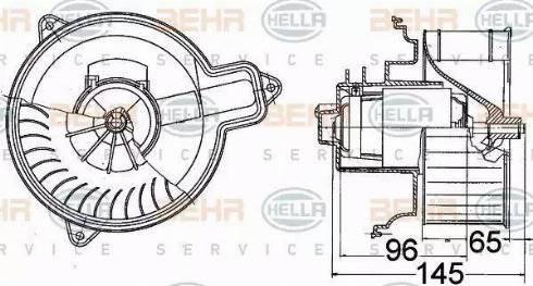 BEHR HELLA Service 8EW 009 158-101 - Ventilatore abitacolo www.autoricambit.com