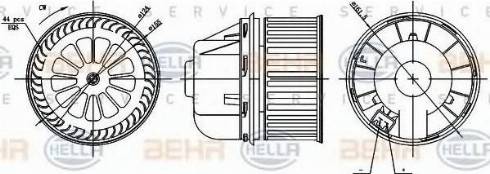 BEHR HELLA Service 8EW 351 000-361 - Ventilatore abitacolo www.autoricambit.com