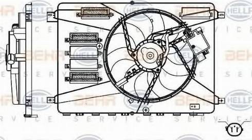 BEHR HELLA Service 8EW 351 000-371 - Ventola, Raffreddamento motore www.autoricambit.com