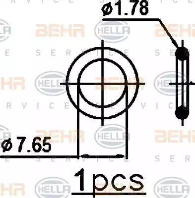 BEHR HELLA Service 8FC 351 038-554 - Condensatore, Climatizzatore www.autoricambit.com