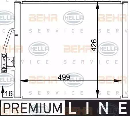 BEHR HELLA Service 8FC 351 037-051 - Condensatore, Climatizzatore www.autoricambit.com