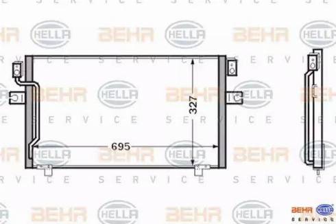 BEHR HELLA Service 8FC 351 024-181 - Condensatore, Climatizzatore www.autoricambit.com