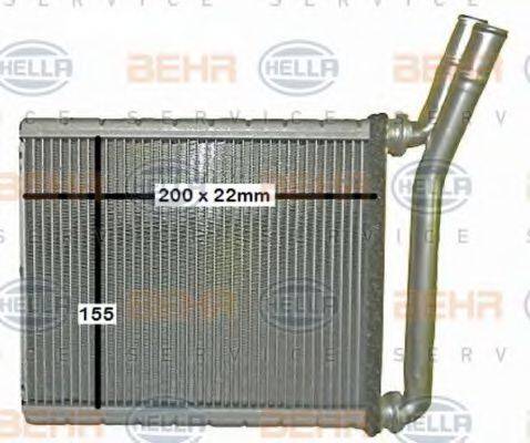 BEHR HELLA Service 8FH 351 029-461 - Scambiatore calore, Riscaldamento abitacolo www.autoricambit.com