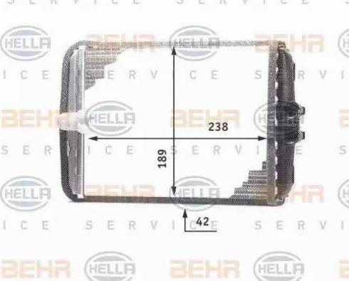 BEHR HELLA Service 8FH 351 311-681 - Scambiatore calore, Riscaldamento abitacolo www.autoricambit.com