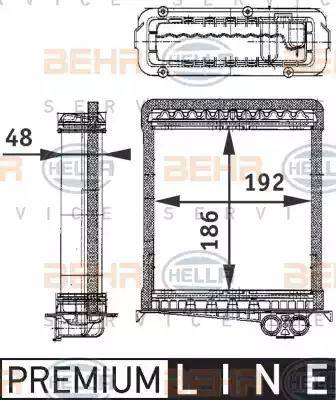 BEHR HELLA Service 8FH 351 311-751 - Scambiatore calore, Riscaldamento abitacolo www.autoricambit.com