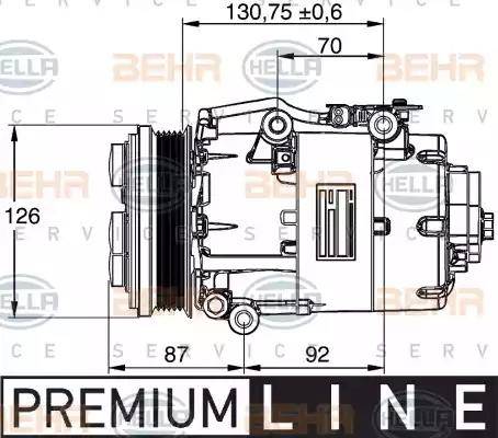 BEHR HELLA Service 8FK 351 113-441 - Compressore, Climatizzatore www.autoricambit.com