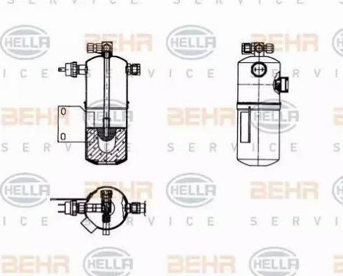 BEHR HELLA Service 8FT 351 198-181 - Essiccatore, Climatizzatore www.autoricambit.com