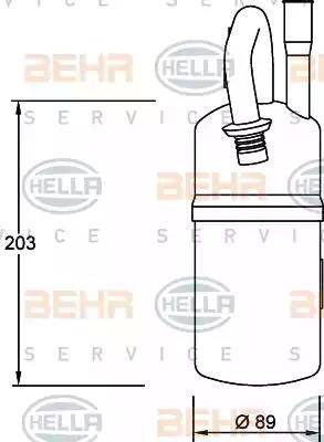 BEHR HELLA Service 8FT 351 192-051 - Essiccatore, Climatizzatore www.autoricambit.com