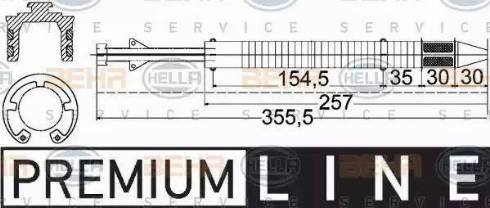 BEHR HELLA Service 8FT 351 197-251 - Essiccatore, Climatizzatore www.autoricambit.com