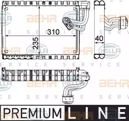 BEHR HELLA Service 8FV 351 330-671 - Evaporatore, Climatizzatore www.autoricambit.com