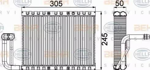 BEHR HELLA Service 8FV 351 331-141 - Evaporatore, Climatizzatore www.autoricambit.com