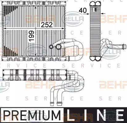 BEHR HELLA Service 8FV 351 331-131 - Evaporatore, Climatizzatore www.autoricambit.com