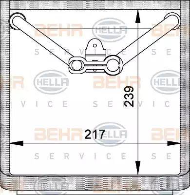 BEHR HELLA Service 8FV 351 210-341 - Evaporatore, Climatizzatore www.autoricambit.com