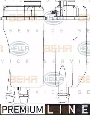 BEHR HELLA Service 8MA 376 731-501 - Serbatoio compensazione, Refrigerante www.autoricambit.com