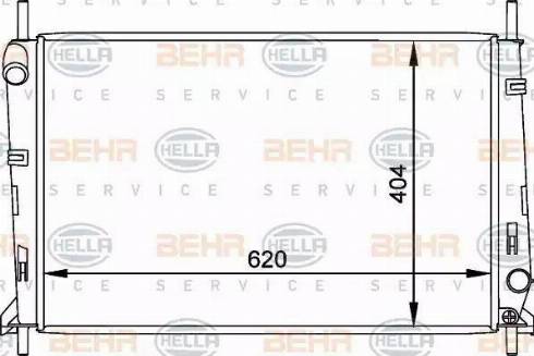 BEHR HELLA Service 8MK 376 764-051 - Radiatore, Raffreddamento motore www.autoricambit.com