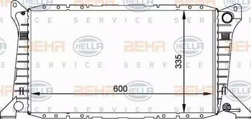 BEHR HELLA Service 8MK 376 764-021 - Radiatore, Raffreddamento motore www.autoricambit.com