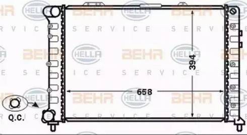 BEHR HELLA Service 8MK 376 766-061 - Radiatore, Raffreddamento motore www.autoricambit.com