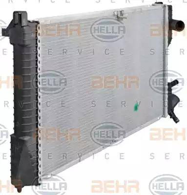 BEHR HELLA Service 8MK 376 711-681 - Radiatore, Raffreddamento motore www.autoricambit.com