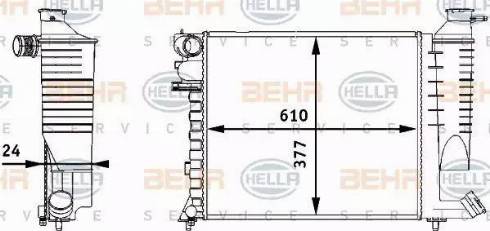 BEHR HELLA Service 8MK 376 717-511 - Radiatore, Raffreddamento motore www.autoricambit.com