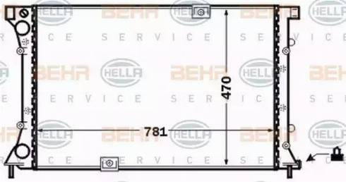 BEHR HELLA Service 8MK 376 771-771 - Radiatore, Raffreddamento motore www.autoricambit.com