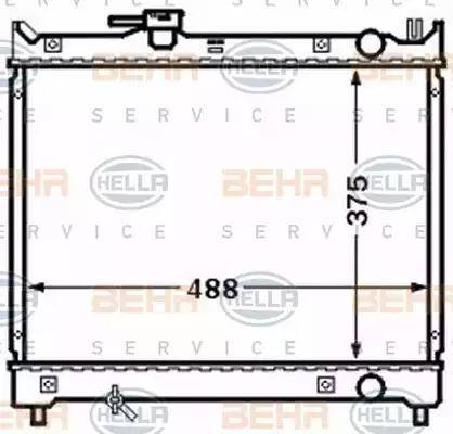 BEHR HELLA Service 8MK 376 772-681 - Radiatore, Raffreddamento motore www.autoricambit.com