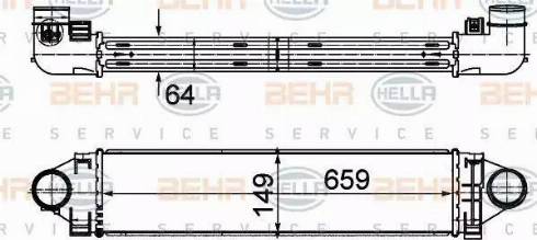 BEHR HELLA Service 8ML 376 988-194 - Intercooler www.autoricambit.com