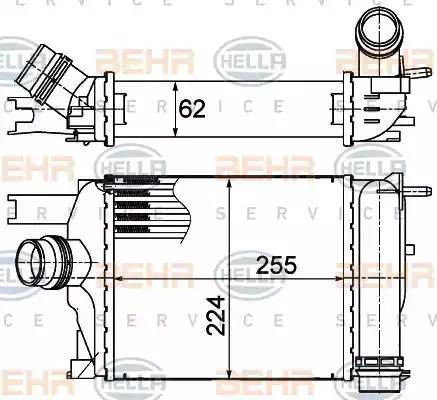 BEHR HELLA Service 8ML 376 988-154 - Intercooler www.autoricambit.com