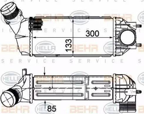 BEHR HELLA Service 8ML 376 988-104 - Intercooler www.autoricambit.com