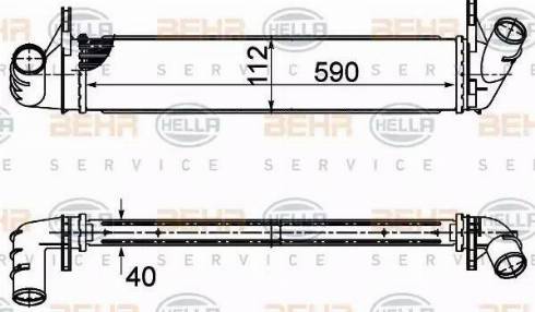 BEHR HELLA Service 8ML 376 988-134 - Intercooler www.autoricambit.com