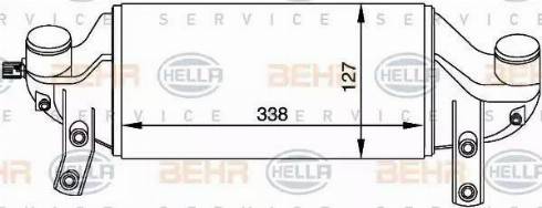 BEHR HELLA Service 8ML 376 765-091 - Intercooler www.autoricambit.com