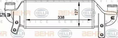 BEHR HELLA Service 8ML 376 765-001 - Intercooler www.autoricambit.com