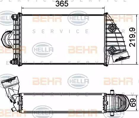 BEHR HELLA Service 8ML 376 765-191 - Intercooler www.autoricambit.com