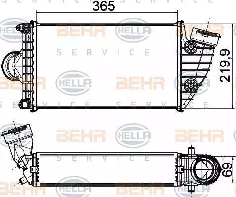 BEHR HELLA Service 8ML 376 765-211 - Intercooler www.autoricambit.com