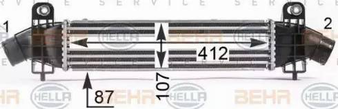 BEHR HELLA Service 8ML 376 700-731 - Intercooler www.autoricambit.com