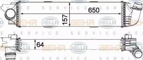 BEHR HELLA Service 8ML 376 701-571 - Intercooler www.autoricambit.com