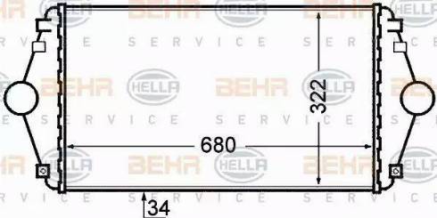 BEHR HELLA Service 8ML 376 727-641 - Intercooler www.autoricambit.com