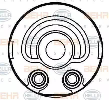 BEHR HELLA Service 8MO 376 797-131 - Radiatore olio, Olio motore www.autoricambit.com