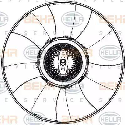 BEHR HELLA Service 8MV 376 906-771 - Ventola, Raffreddamento motore www.autoricambit.com