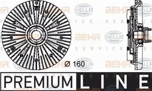 BEHR HELLA Service 8MV 376 732-031 - Giunto di collegamento, Ventilatore radiatore www.autoricambit.com