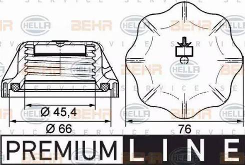 BEHR HELLA Service 8MY 376 742-311 - Tappo, serbatoio refrigerante www.autoricambit.com