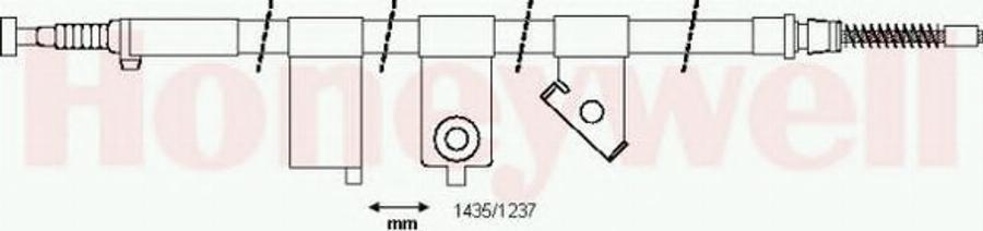 BENDIX 434365B - Cavo comando, Freno stazionamento www.autoricambit.com