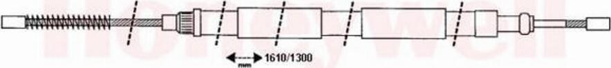 BENDIX 431290B - Cavo comando, Freno stazionamento www.autoricambit.com