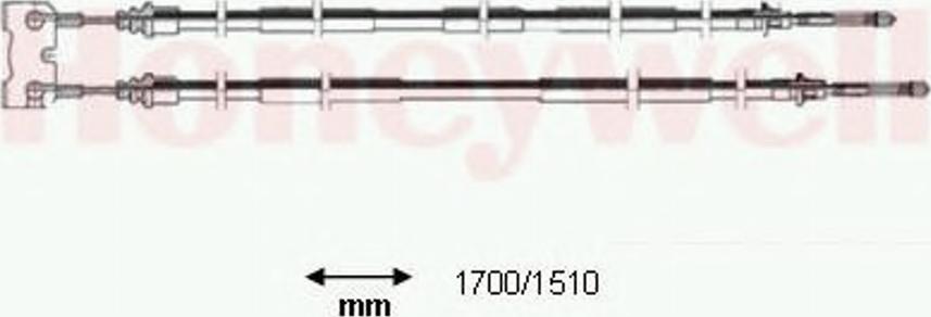 BENDIX 432933 B - Cavo comando, Freno stazionamento www.autoricambit.com