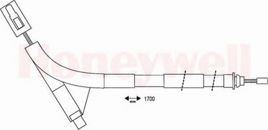 BENDIX 432415B - Cavo comando, Freno stazionamento www.autoricambit.com