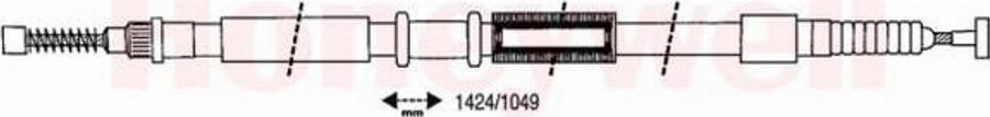 BENDIX 432651 B - Cavo comando, Freno stazionamento www.autoricambit.com