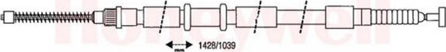 BENDIX 432652B - Cavo comando, Freno stazionamento www.autoricambit.com