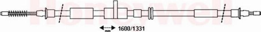 BENDIX 432664B - Cavo comando, Freno stazionamento www.autoricambit.com